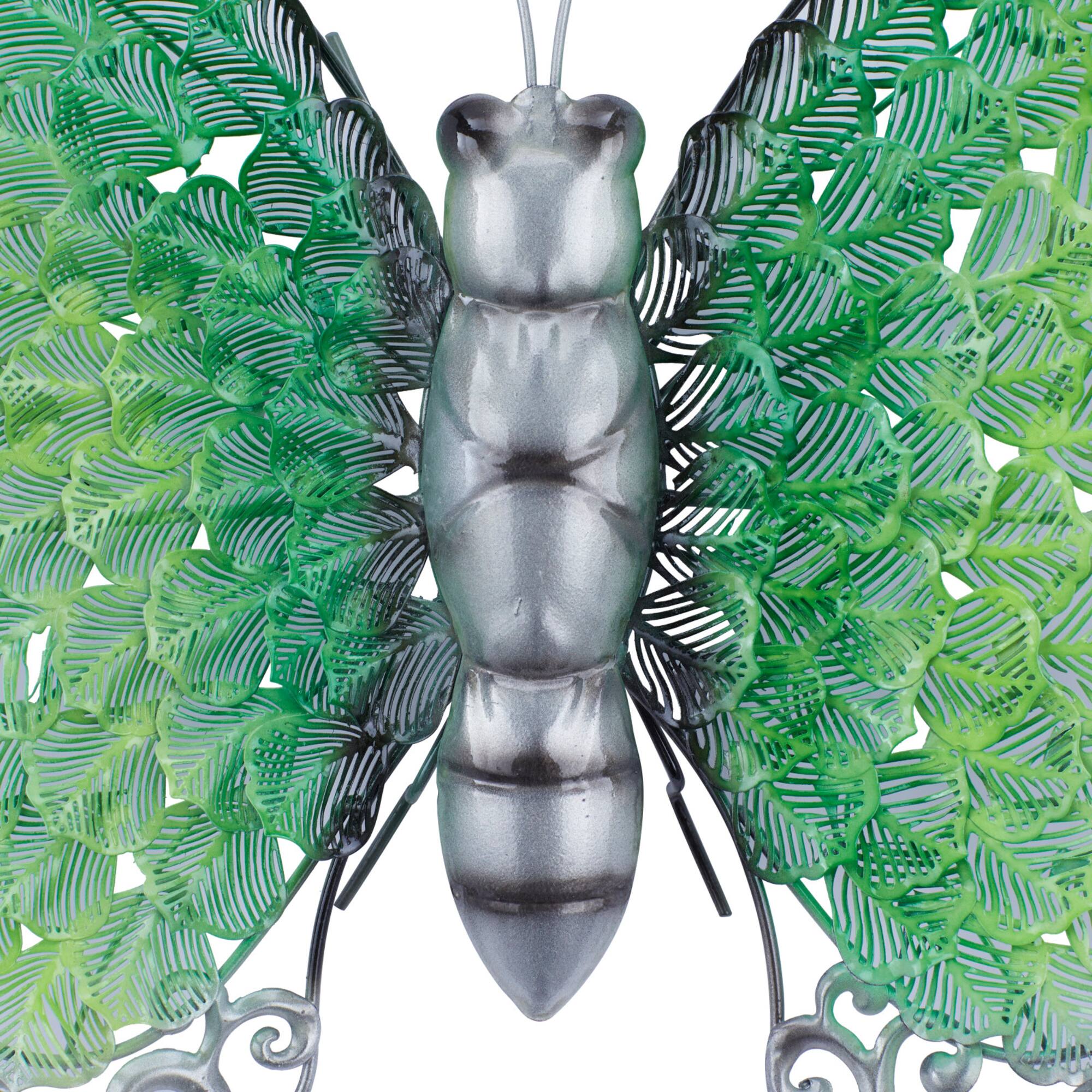 Green Metal Eclectic Wall Decor, 21" x 21" x 2"